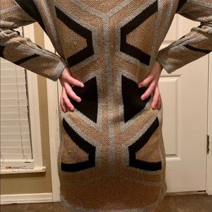 Geometric sweater mini dress Size XS